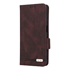 Coque Portefeuille Livre Cuir Etui Clapet LZ2 pour Samsung Galaxy A04s Marron