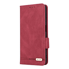 Coque Portefeuille Livre Cuir Etui Clapet LZ2 pour Samsung Galaxy A04s Rouge