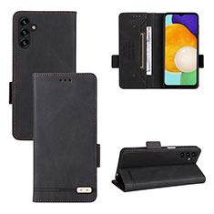 Coque Portefeuille Livre Cuir Etui Clapet LZ3 pour Samsung Galaxy A04s Noir