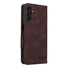 Coque Portefeuille Livre Cuir Etui Clapet LZ4 pour Samsung Galaxy A04s Marron