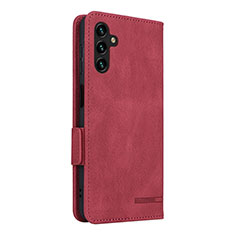 Coque Portefeuille Livre Cuir Etui Clapet LZ4 pour Samsung Galaxy A04s Rouge