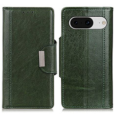 Coque Portefeuille Livre Cuir Etui Clapet M01L pour Google Pixel 8 5G Vert