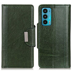 Coque Portefeuille Livre Cuir Etui Clapet M01L pour Motorola Moto Edge 20 5G Vert