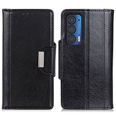 Coque Portefeuille Livre Cuir Etui Clapet M01L pour Motorola Moto Edge (2021) 5G Noir