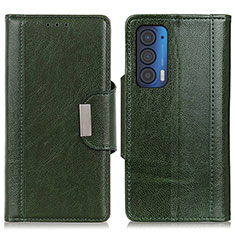 Coque Portefeuille Livre Cuir Etui Clapet M01L pour Motorola Moto Edge (2021) 5G Vert