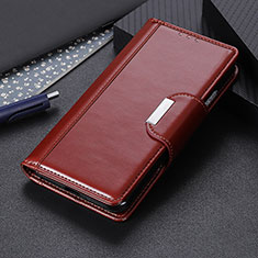 Coque Portefeuille Livre Cuir Etui Clapet M01L pour Motorola Moto G Play (2023) Marron