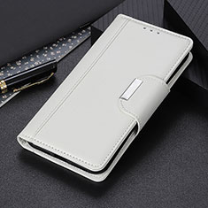 Coque Portefeuille Livre Cuir Etui Clapet M01L pour Motorola Moto G10 Blanc