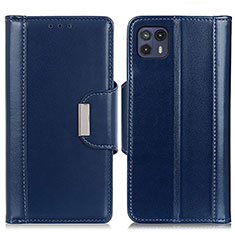 Coque Portefeuille Livre Cuir Etui Clapet M01L pour Motorola Moto G50 5G Bleu