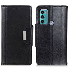 Coque Portefeuille Livre Cuir Etui Clapet M01L pour Motorola Moto G60 Noir