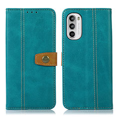 Coque Portefeuille Livre Cuir Etui Clapet M01L pour Motorola Moto G71s 5G Vert