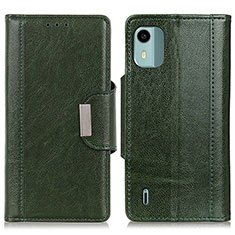 Coque Portefeuille Livre Cuir Etui Clapet M01L pour Nokia C12 Plus Vert