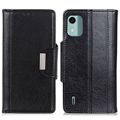 Coque Portefeuille Livre Cuir Etui Clapet M01L pour Nokia C12 Pro Noir