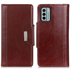 Coque Portefeuille Livre Cuir Etui Clapet M01L pour Nokia G22 Marron