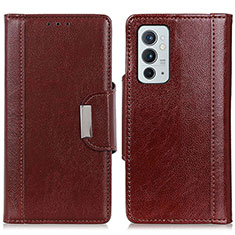 Coque Portefeuille Livre Cuir Etui Clapet M01L pour OnePlus 9RT 5G Marron