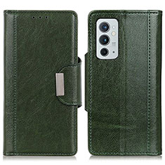 Coque Portefeuille Livre Cuir Etui Clapet M01L pour OnePlus 9RT 5G Vert