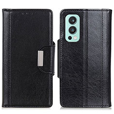 Coque Portefeuille Livre Cuir Etui Clapet M01L pour OnePlus Nord 2 5G Noir