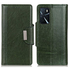 Coque Portefeuille Livre Cuir Etui Clapet M01L pour Oppo A16s Vert