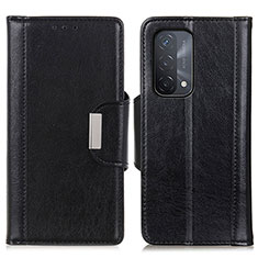 Coque Portefeuille Livre Cuir Etui Clapet M01L pour Oppo A54 5G Noir