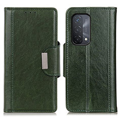 Coque Portefeuille Livre Cuir Etui Clapet M01L pour Oppo A54 5G Vert