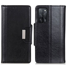 Coque Portefeuille Livre Cuir Etui Clapet M01L pour Oppo A55 5G Noir