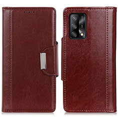 Coque Portefeuille Livre Cuir Etui Clapet M01L pour Oppo A74 4G Marron