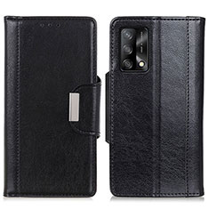 Coque Portefeuille Livre Cuir Etui Clapet M01L pour Oppo A74 4G Noir