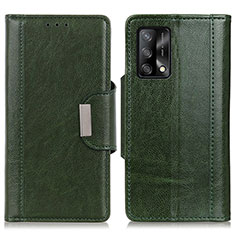 Coque Portefeuille Livre Cuir Etui Clapet M01L pour Oppo A95 4G Vert