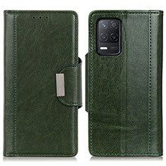 Coque Portefeuille Livre Cuir Etui Clapet M01L pour Realme 9 5G India Vert