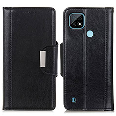 Coque Portefeuille Livre Cuir Etui Clapet M01L pour Realme C21 Noir