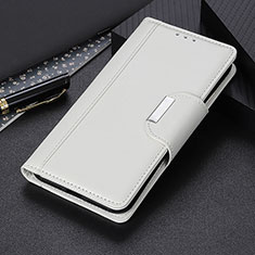 Coque Portefeuille Livre Cuir Etui Clapet M01L pour Realme GT 5G Blanc