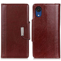 Coque Portefeuille Livre Cuir Etui Clapet M01L pour Samsung Galaxy A03 Core Marron