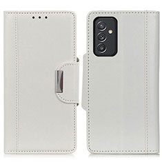Coque Portefeuille Livre Cuir Etui Clapet M01L pour Samsung Galaxy A15 4G Blanc