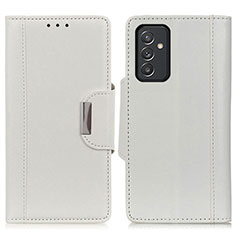 Coque Portefeuille Livre Cuir Etui Clapet M01L pour Samsung Galaxy F34 5G Blanc