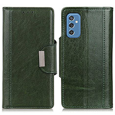 Coque Portefeuille Livre Cuir Etui Clapet M01L pour Samsung Galaxy M52 5G Vert