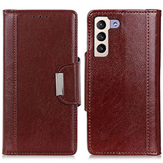 Coque Portefeuille Livre Cuir Etui Clapet M01L pour Samsung Galaxy S24 5G Marron