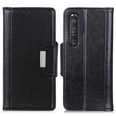 Coque Portefeuille Livre Cuir Etui Clapet M01L pour Sony Xperia 1 III Noir