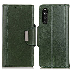 Coque Portefeuille Livre Cuir Etui Clapet M01L pour Sony Xperia 10 III Lite Vert