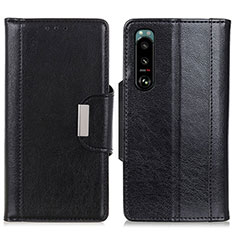 Coque Portefeuille Livre Cuir Etui Clapet M01L pour Sony Xperia 5 III Noir