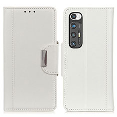 Coque Portefeuille Livre Cuir Etui Clapet M01L pour Xiaomi Mi 10S 5G Blanc