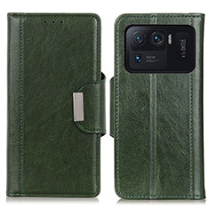 Coque Portefeuille Livre Cuir Etui Clapet M01L pour Xiaomi Mi 11 Ultra 5G Vert