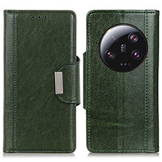 Coque Portefeuille Livre Cuir Etui Clapet M01L pour Xiaomi Mi 13 Ultra 5G Vert