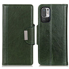 Coque Portefeuille Livre Cuir Etui Clapet M01L pour Xiaomi POCO M3 Pro 5G Vert