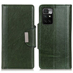 Coque Portefeuille Livre Cuir Etui Clapet M01L pour Xiaomi Redmi 10 4G Vert