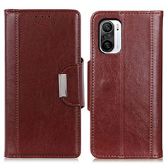 Coque Portefeuille Livre Cuir Etui Clapet M01L pour Xiaomi Redmi K40 5G Marron