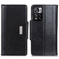 Coque Portefeuille Livre Cuir Etui Clapet M01L pour Xiaomi Redmi Note 11 Pro+ Plus 5G Noir