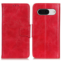 Coque Portefeuille Livre Cuir Etui Clapet M02L pour Google Pixel 8 5G Rouge