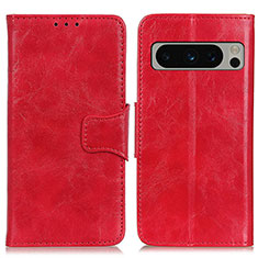 Coque Portefeuille Livre Cuir Etui Clapet M02L pour Google Pixel 8 Pro 5G Rouge