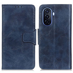 Coque Portefeuille Livre Cuir Etui Clapet M02L pour Huawei Enjoy 50 Bleu