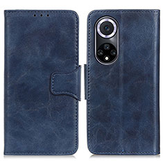 Coque Portefeuille Livre Cuir Etui Clapet M02L pour Huawei Honor 50 5G Bleu