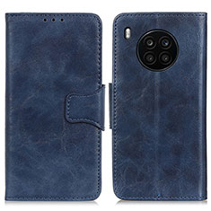 Coque Portefeuille Livre Cuir Etui Clapet M02L pour Huawei Honor 50 Lite Bleu